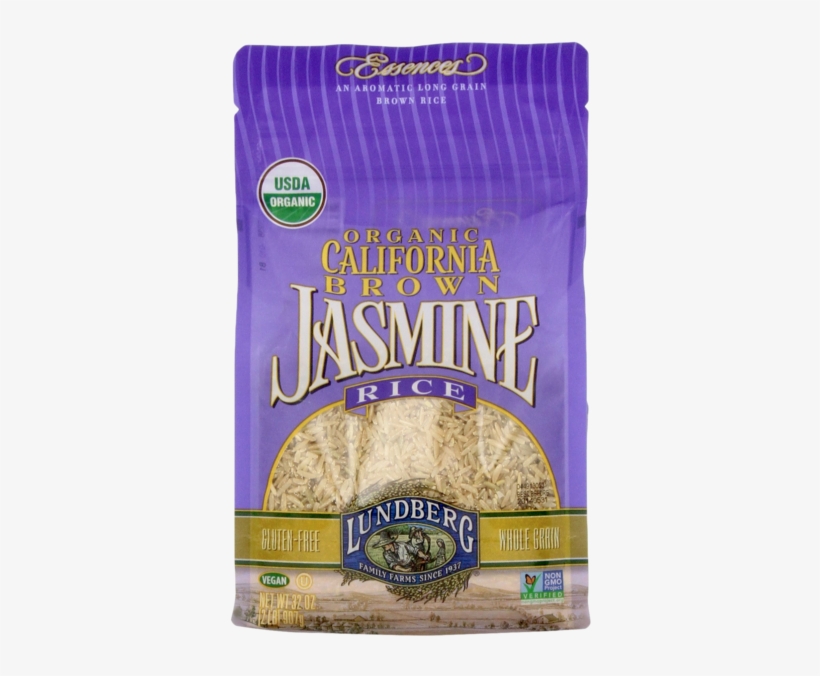 Lundberg Family Farms Og California Brown Jasmine Organic - Lundberg Organic California Jasmine Rice, transparent png download