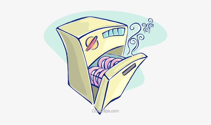Dishwasher Royalty Free Vector Clip Art Illustration - Dishwasher Clip Art, transparent png download