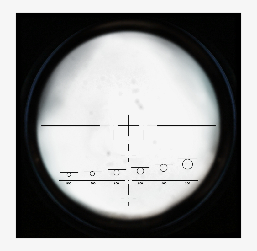 M14 Scope Overlay Cod4 - Circle, transparent png download