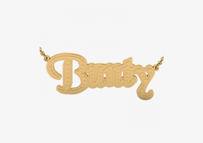 Super Trendy Riveted Looking Personalised 3d Monogram - Necklace, transparent png download