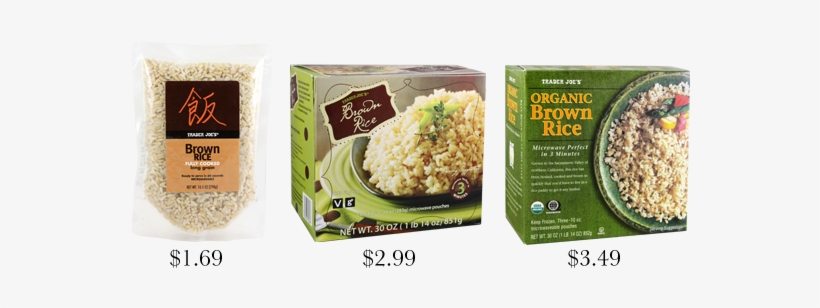 Guide To Tjs Rice Trader Joes - Trader Joe's Cooked Brown Rice, transparent png download