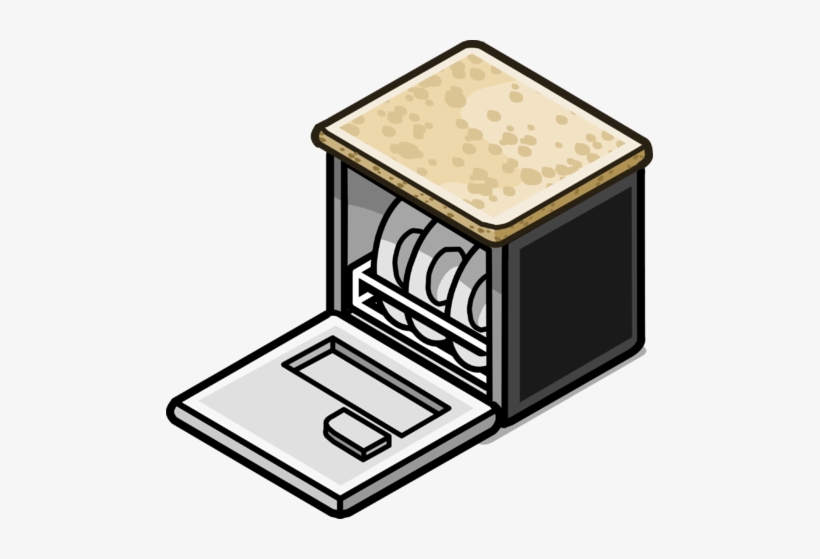 Granite Top Dishwasher Sprite 006 - Dishwasher, transparent png download