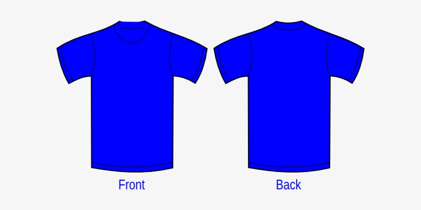 Royal Blue Shirt Front And Back