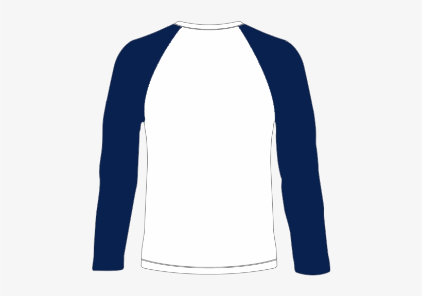 Unisex White & Blue Baseball Shirt - Shirt, transparent png download