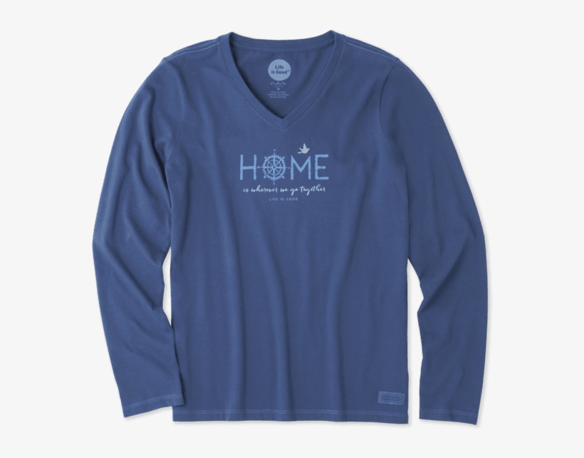 Women's Wherever We Go Together Long Sleeve Crusher - Sweater, transparent png download