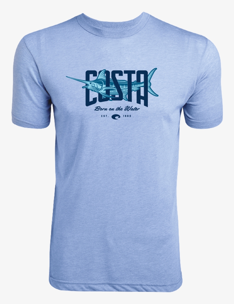 Costa Del Mar Price In Athletic Blue Heather, Size - Sleeve, transparent png download