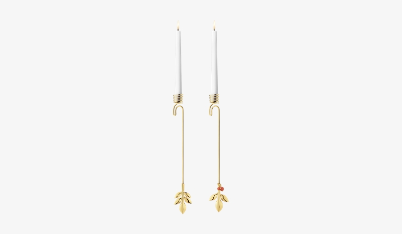 Georg Jensen Candle Holder Magnolia Leaf & Leaf With - 2016 Votives Set Of 2 Magnolia/berry, Gold, transparent png download