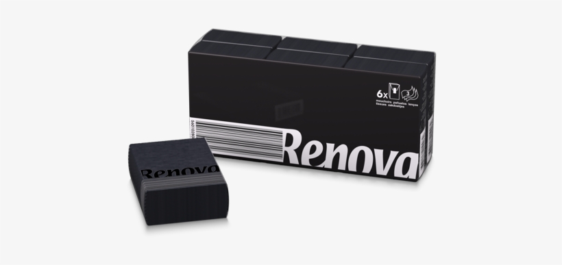 Renova Black Pocket Tissues - Renova Black Tissue, transparent png download