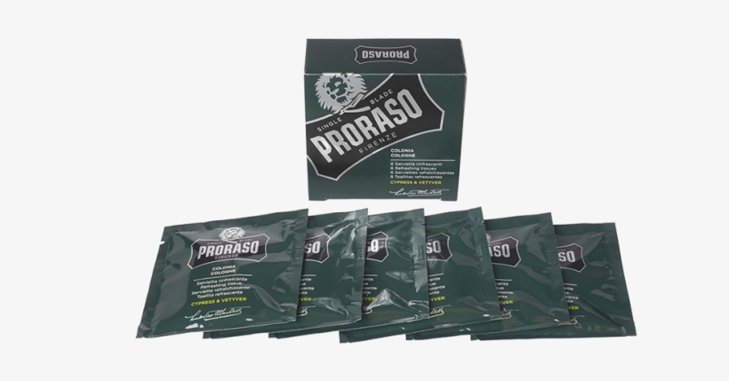 Refreshing Cologne Tissues - Proraso - Balm 100ml Cypress Vetiver - Green Beard, transparent png download