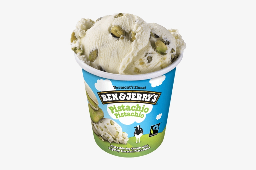Pistachio Pistachio Pint - Ben And Jerry Chocolate Chip Cookie Dough, transparent png download