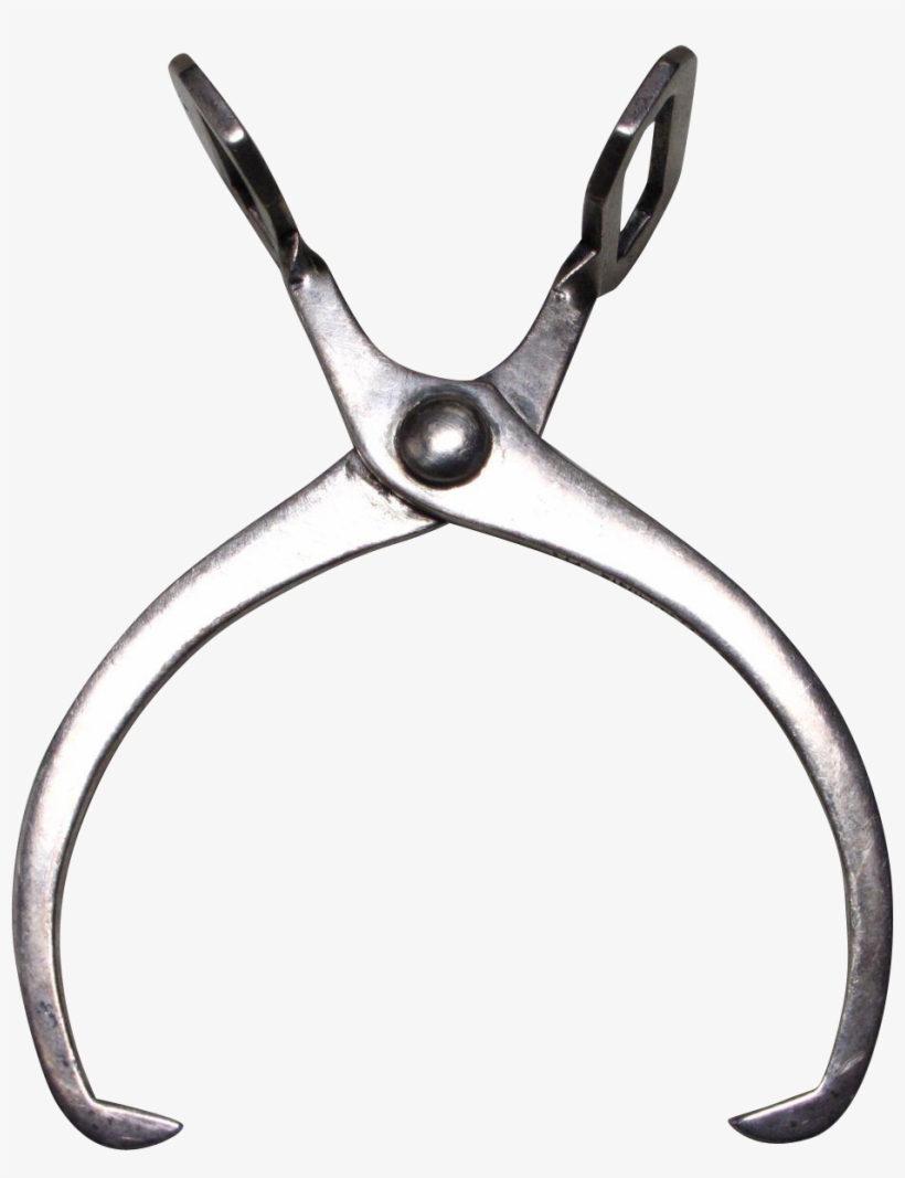 Vintage Sterling Serving Tong Sugar Cube Or Olive - Cutting Tool, transparent png download