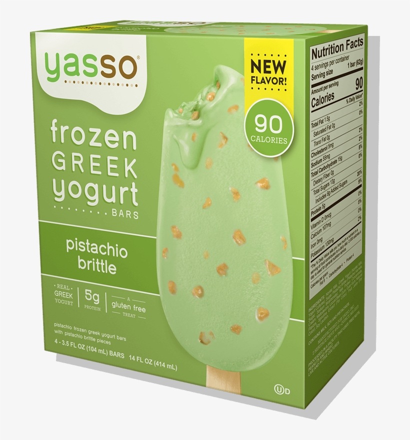 It's Decadent Brittle Paired With Unbreakable Flavor - Yasso Ice Cream Mint Chocolate Chip, transparent png download