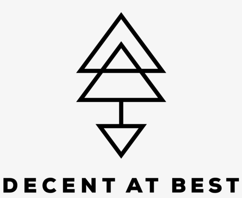 Decent At Best Seattle Music Band Logo Black - Triangle, transparent png download