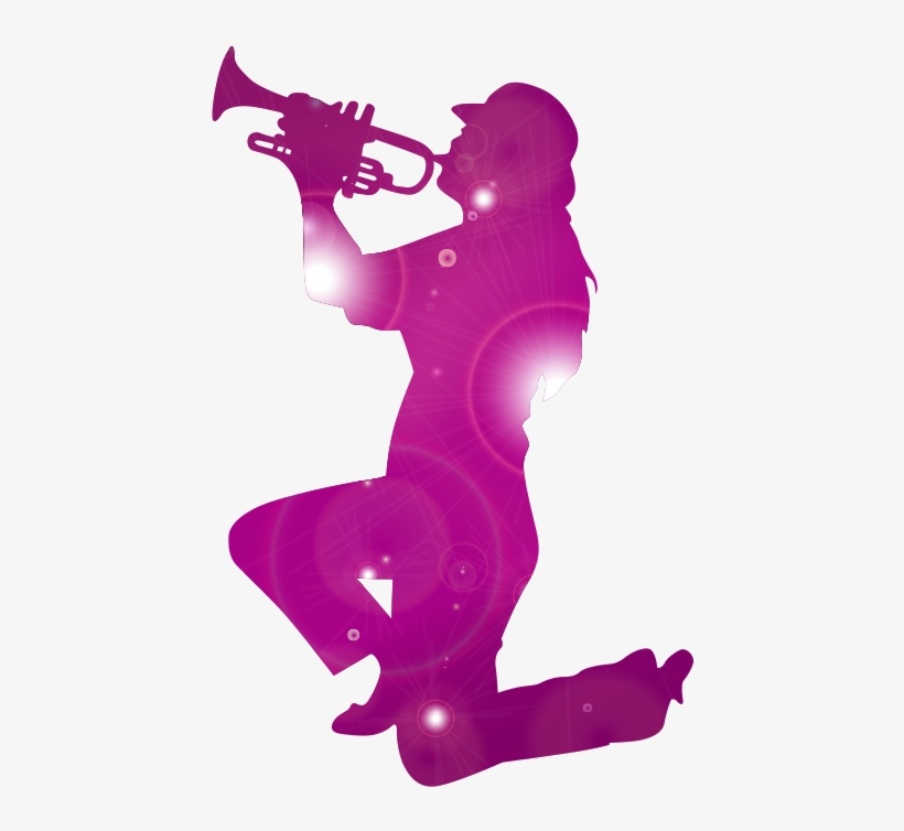 Affordable In Chicago Il Yazz Entertainment Faq - Girl Trumpet Player Silhouette, transparent png download