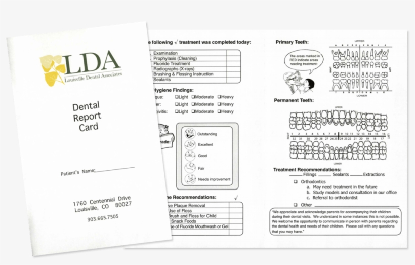 Children's Dentist In Louisville Co Report Card - Document, transparent png download