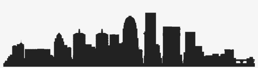 Footer-silhouette Gray - Louisville Skyline Silhouette, transparent png download