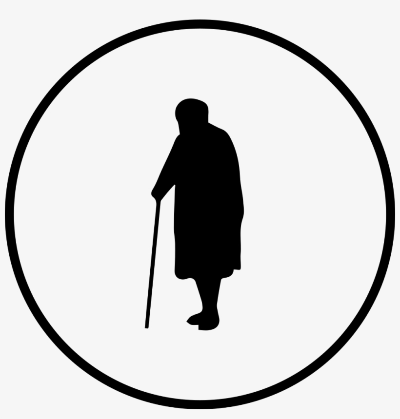 Png File - 老年 人 剪影, transparent png download