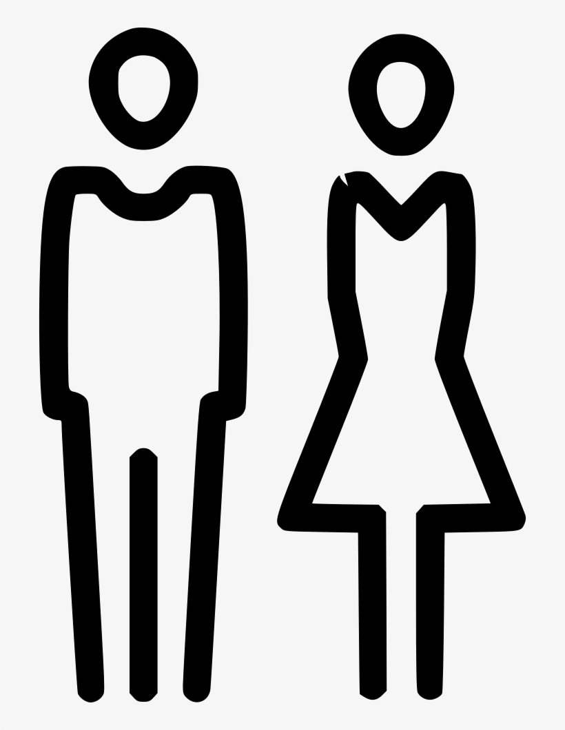 Men Women Toilet Wc Restroom Comments - Icon Love Family Png, transparent png download