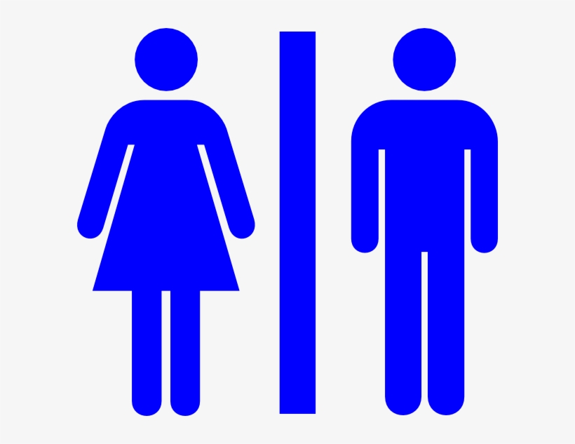 How To Set Use Dark Blue Restroom Svg Vector, transparent png download
