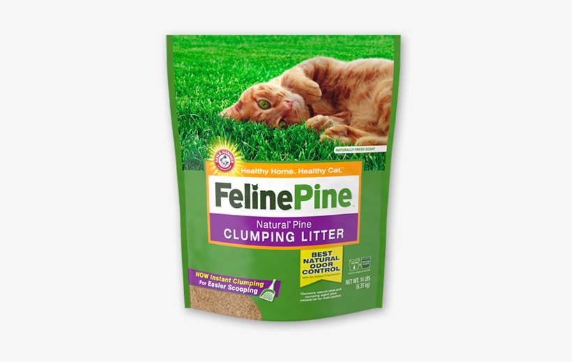 Feline Pine Natural Pine Scoop-able Clumping Cat Litter - Feline Pine Natural Cat Litter - 20lbs, transparent png download