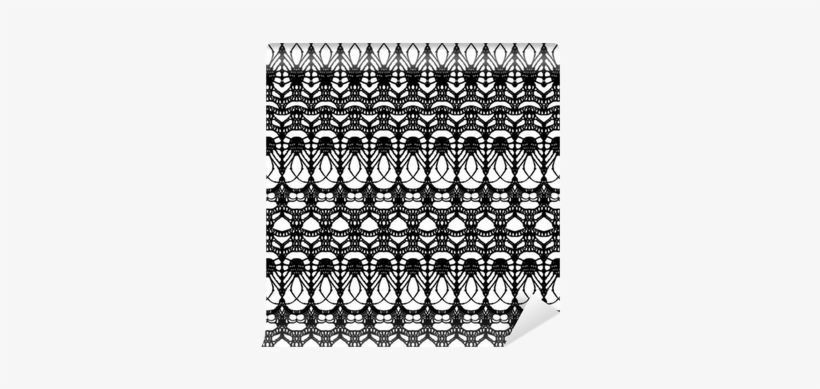 Lace Black Seamless Mesh Pattern - Illustration, transparent png download