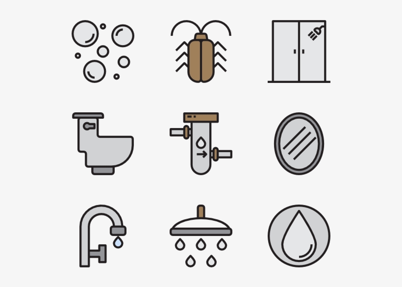 Home Decoration Bathroom - Illustration, transparent png download