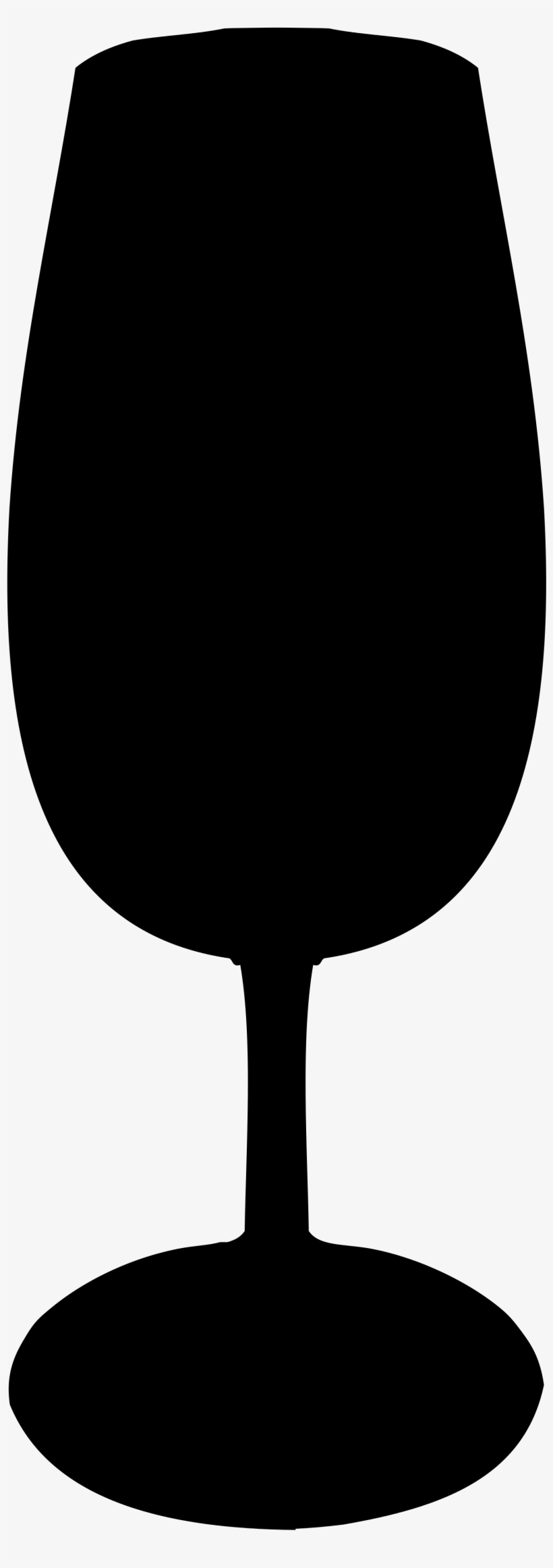 Filesherry Glass Silhouette - Wine Glass Black Silhouettes, transparent png download