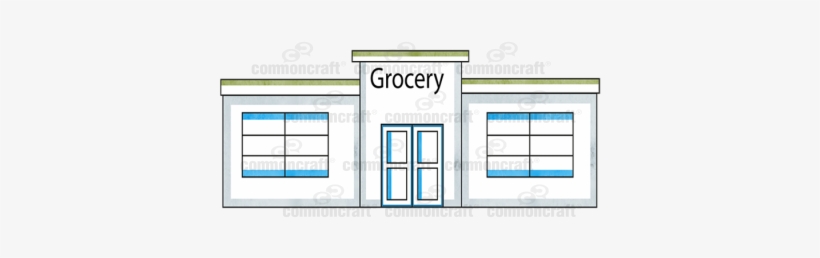 Grocery Store Building - Building, transparent png download