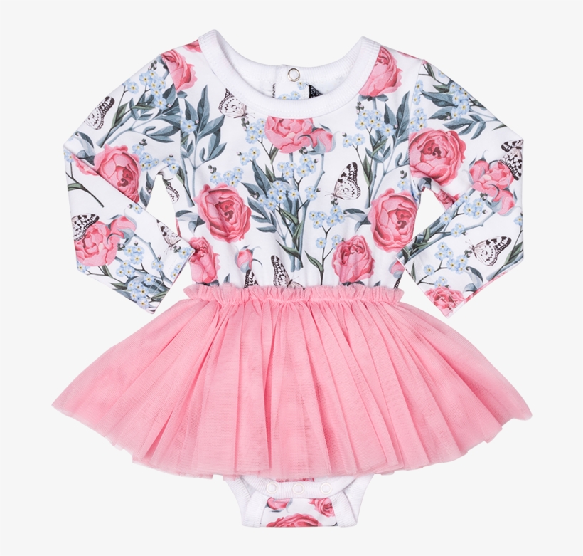 Forget Me Not Baby Long Sleeve Circus Dress - Girl, transparent png download