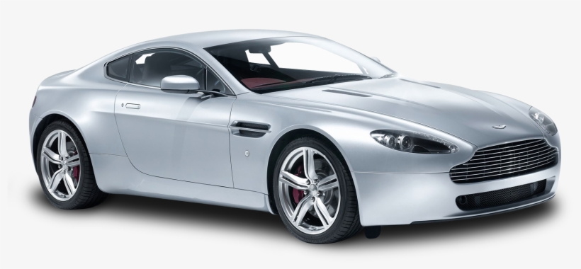Aston Martin V8 Vantage White Car Png Image, transparent png download