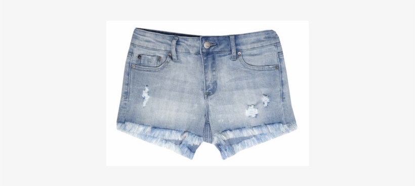 Basic Fray Hem Shorts With Destruction - Shorts Png, transparent png download