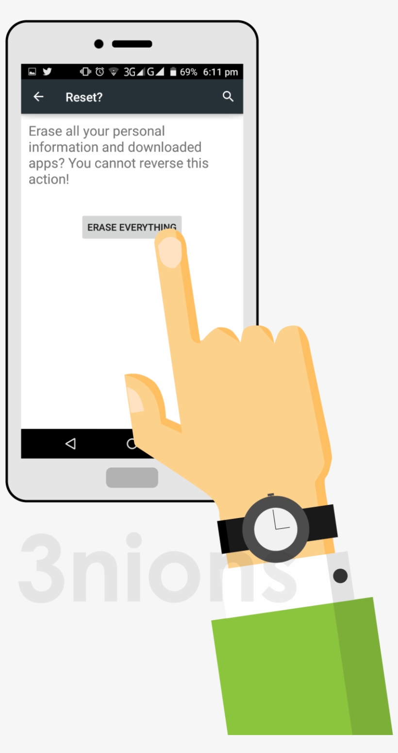 Begin Reset Android Phone - Factory Reset, transparent png download