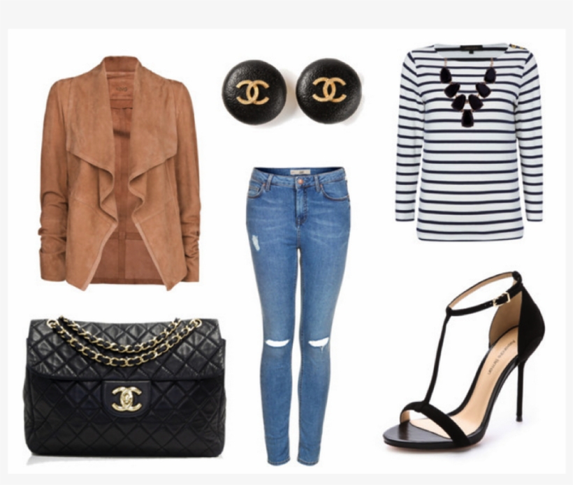 Relaxed Jeans With Pointy Pumps - High Heels, transparent png download