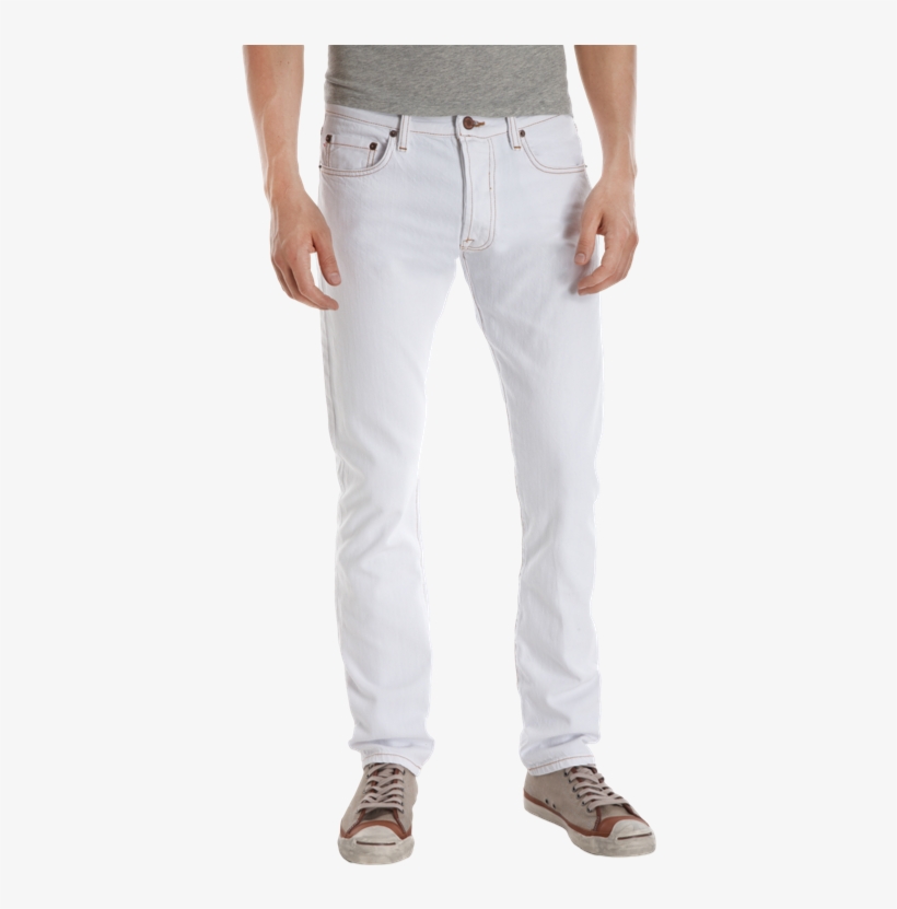 Images Of White Mens Jeans - White Jeans Png Mens, transparent png download
