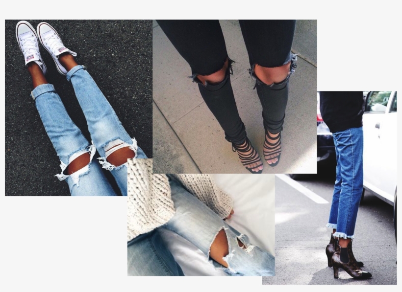 Ripped Jeans Trend - Порвать Джинси, transparent png download
