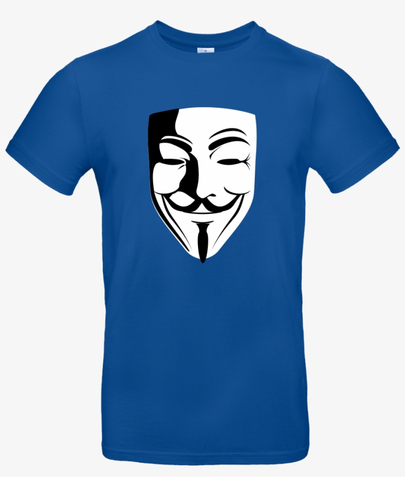 Guy Fawkes T-shirt B&c Exact, transparent png download