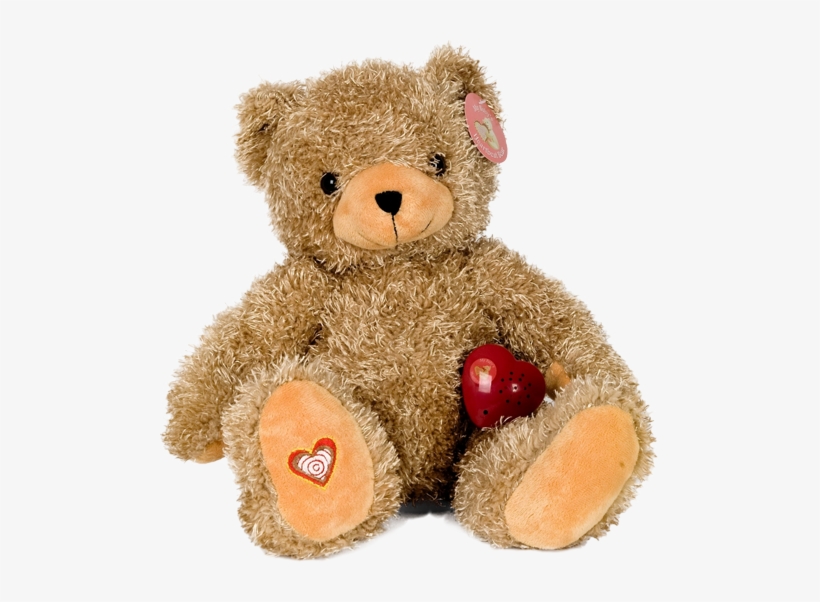 Heart-bear - Stuffed Toy, transparent png download