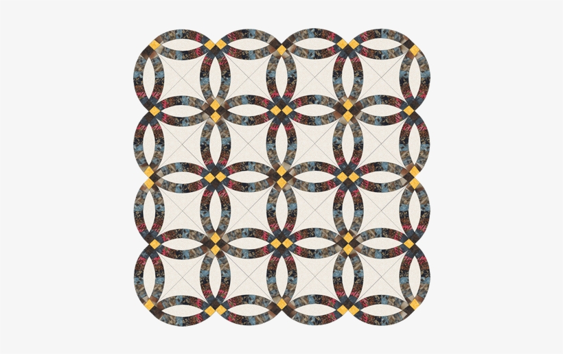 Double Wedding Ring - Quilt, transparent png download