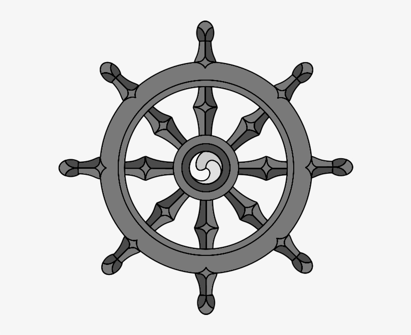Roue Du Dharma - Simbolos De La Religion Budismo, transparent png download