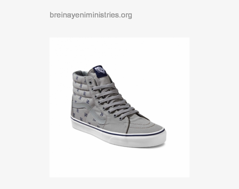 Online Discount Vans Sk Hi Mlb New York/yankees/grey - Vans New York Yankees, transparent png download