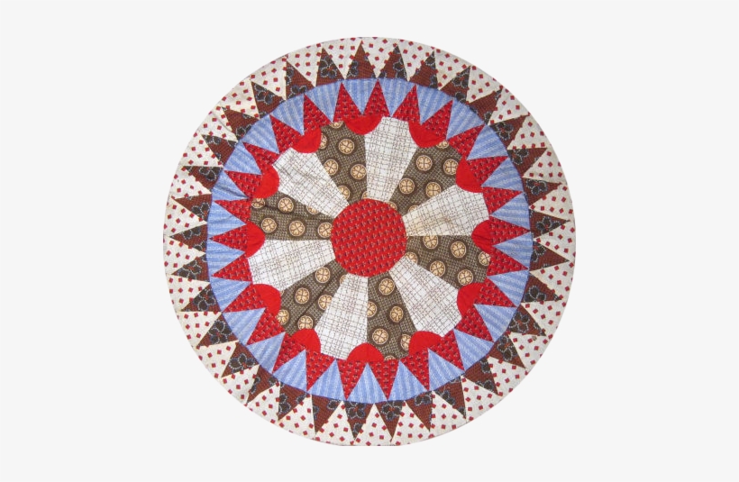 Quilt-circle - Blue, transparent png download