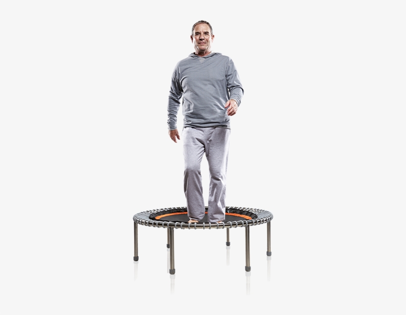 Congratulations On Your Decision To Get Into Shape - Jumping On Exercise Trampoline, transparent png download