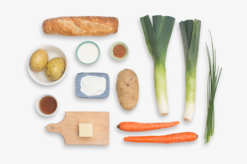 Potato & Leek Chowder With Cheddar Cheese Toast - Leek, transparent png download