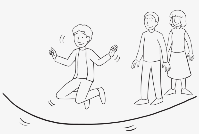 Back Man Jumping As Part Of Group Initiative Turnstyles - Turnstyles, transparent png download