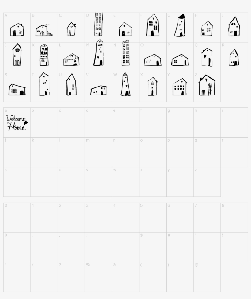 Welcome Home Font - Number, transparent png download
