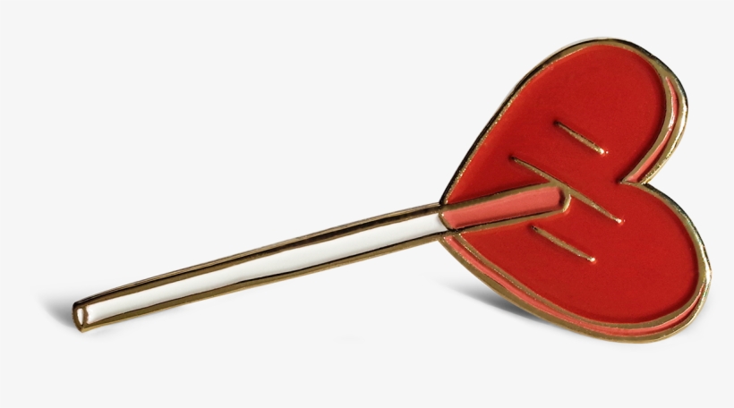 Heart Lolli Pin - Personal Identification Number, transparent png download