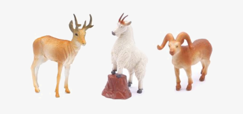 Newray Toys Mountain Goat, Ram, And Deer Playset, transparent png download