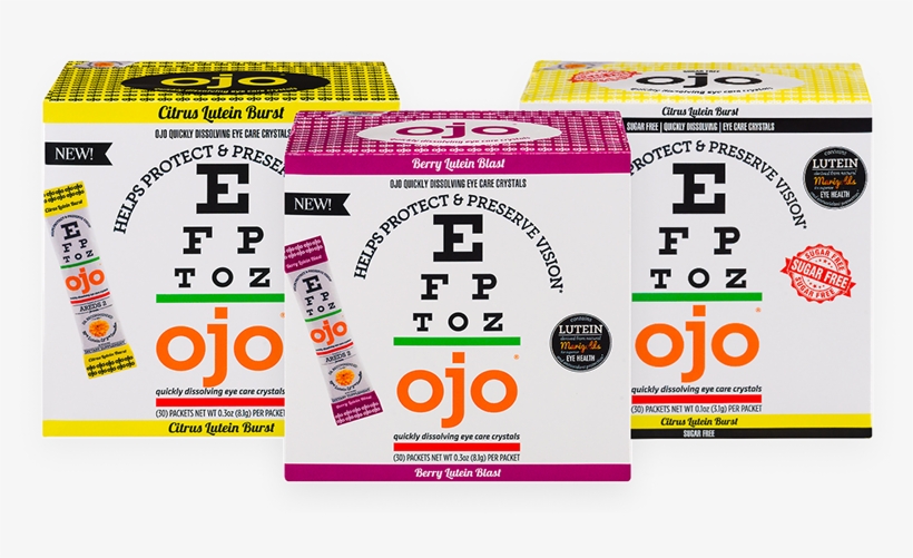 Ojo Eye Care Crystals Now Come In Three Vision Protecting - Ojo Eye Crystals - Eye Care Crystals Quickly Dissolving, transparent png download
