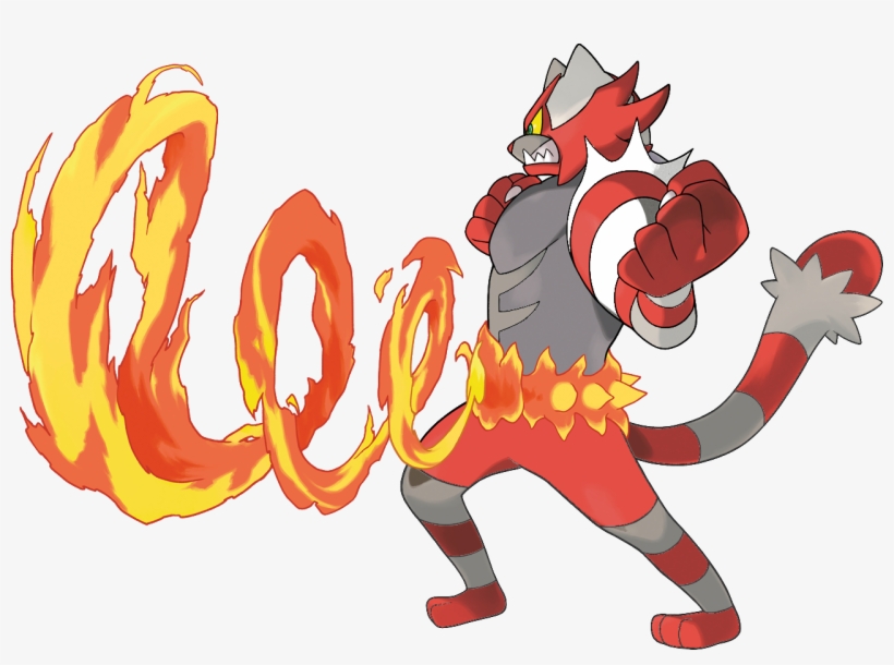 Shiny Incineroar Z move Incineroar Z Move Gif Transparent PNG 