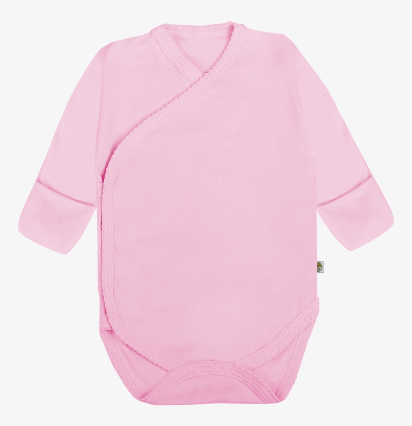 Kimono Bodysuit Long Sleeve With Reversible Mitten - Sweater, transparent png download